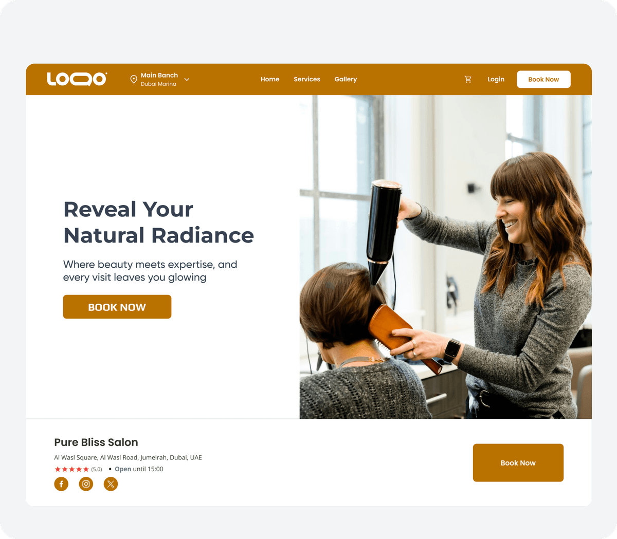 Seamless website integration