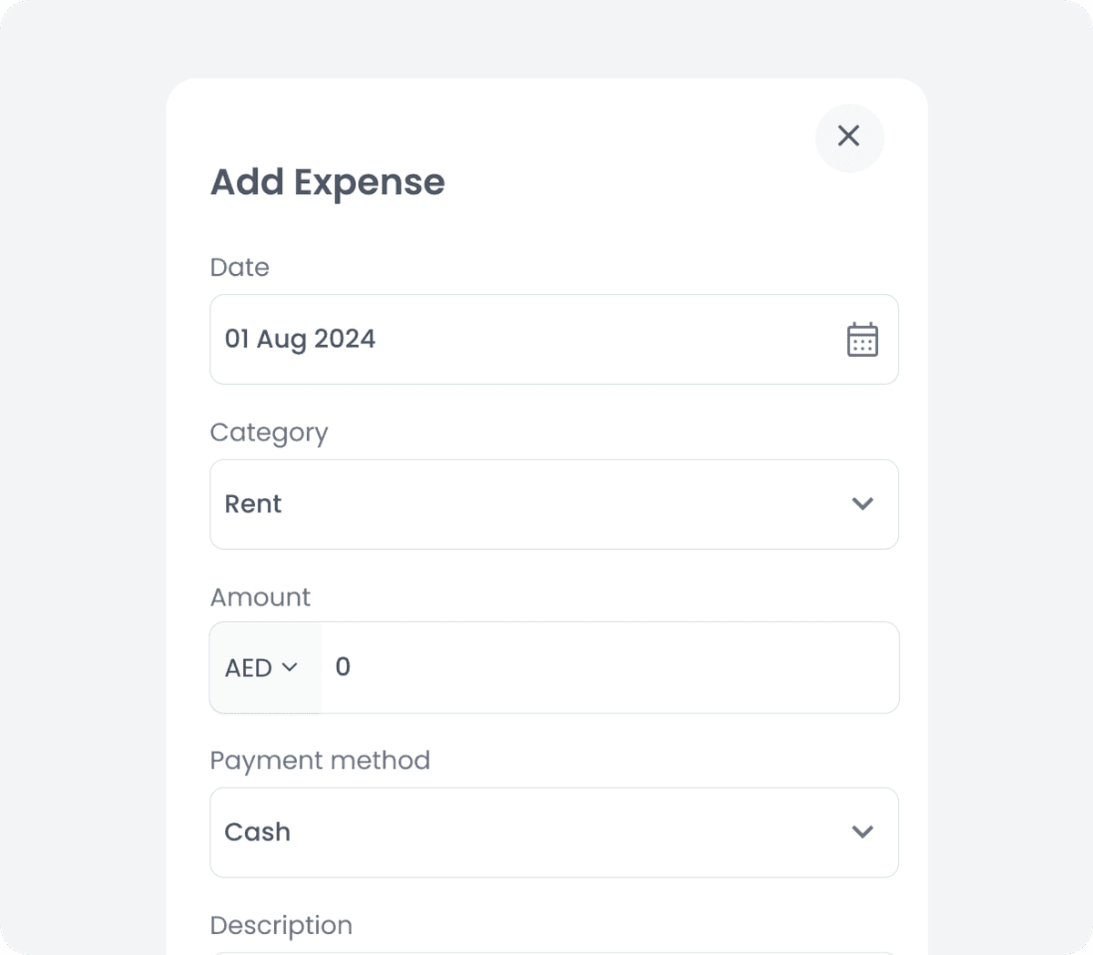 Simple Expense Logging