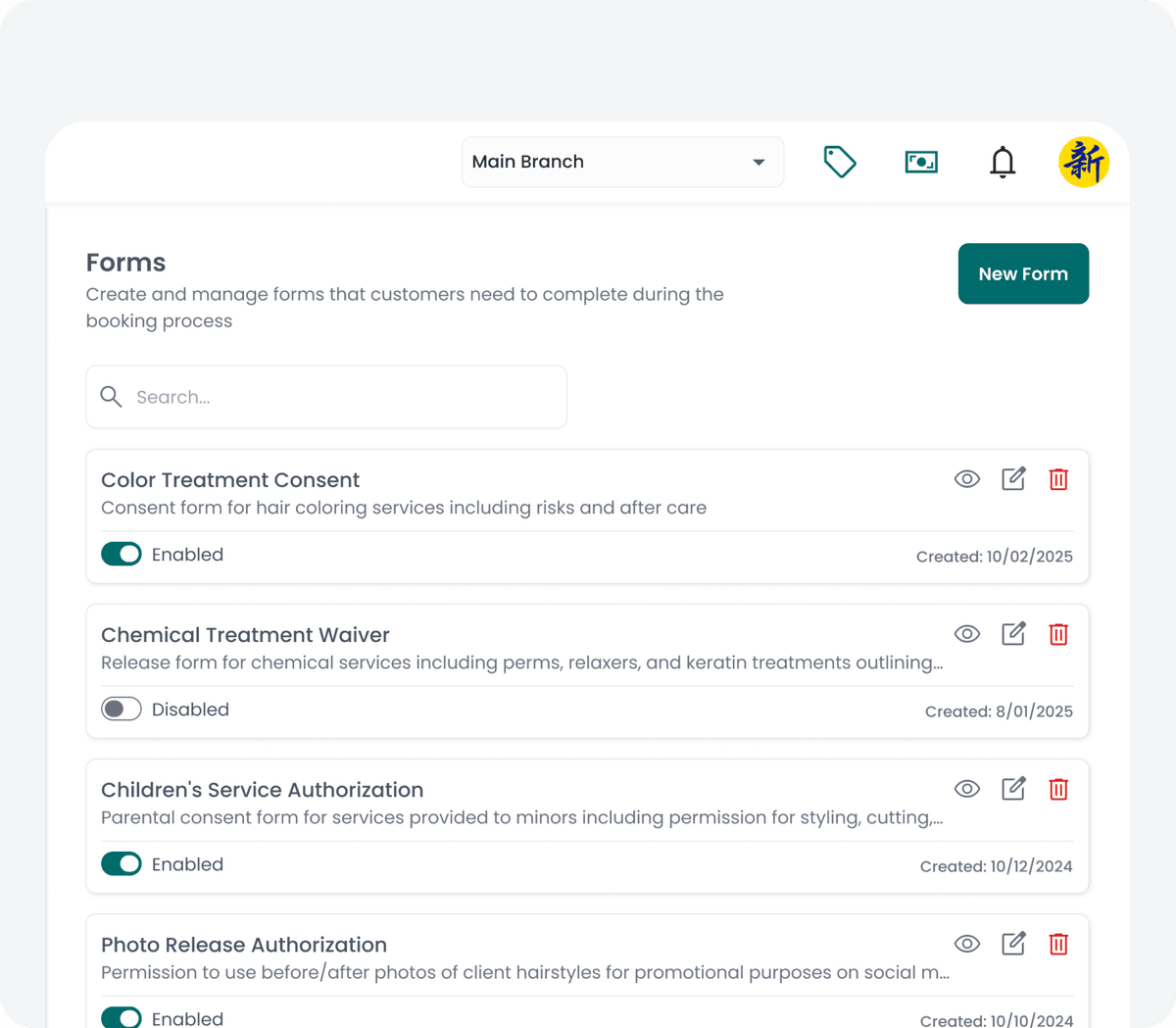 Form tracking and management