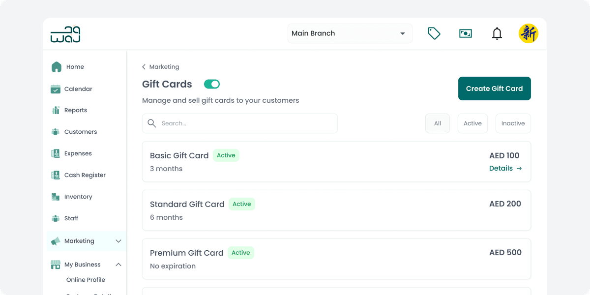 Gift Cards That Generate Revenue