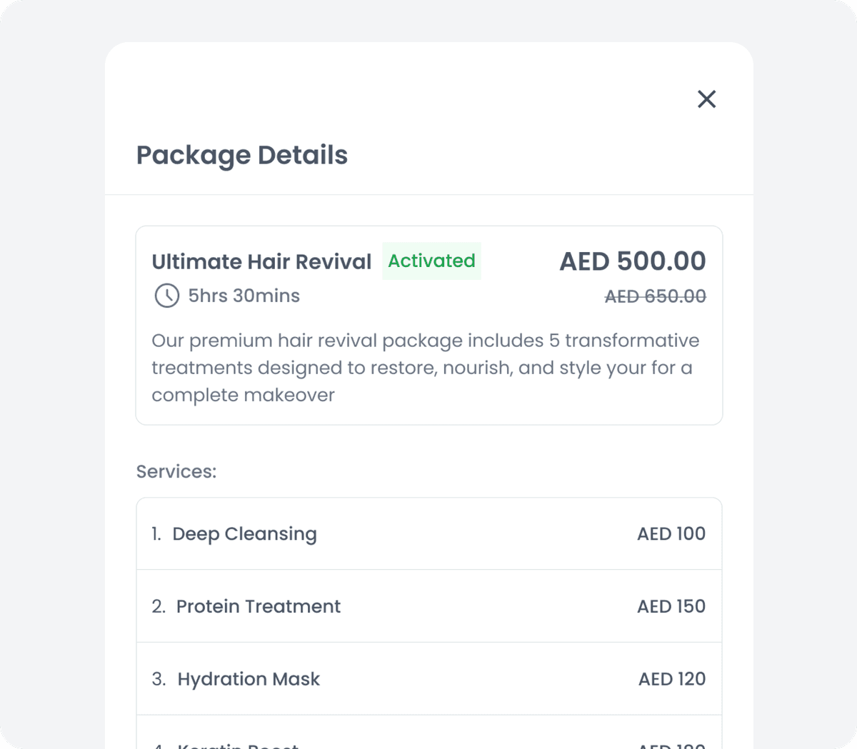 Customizable Service Packages