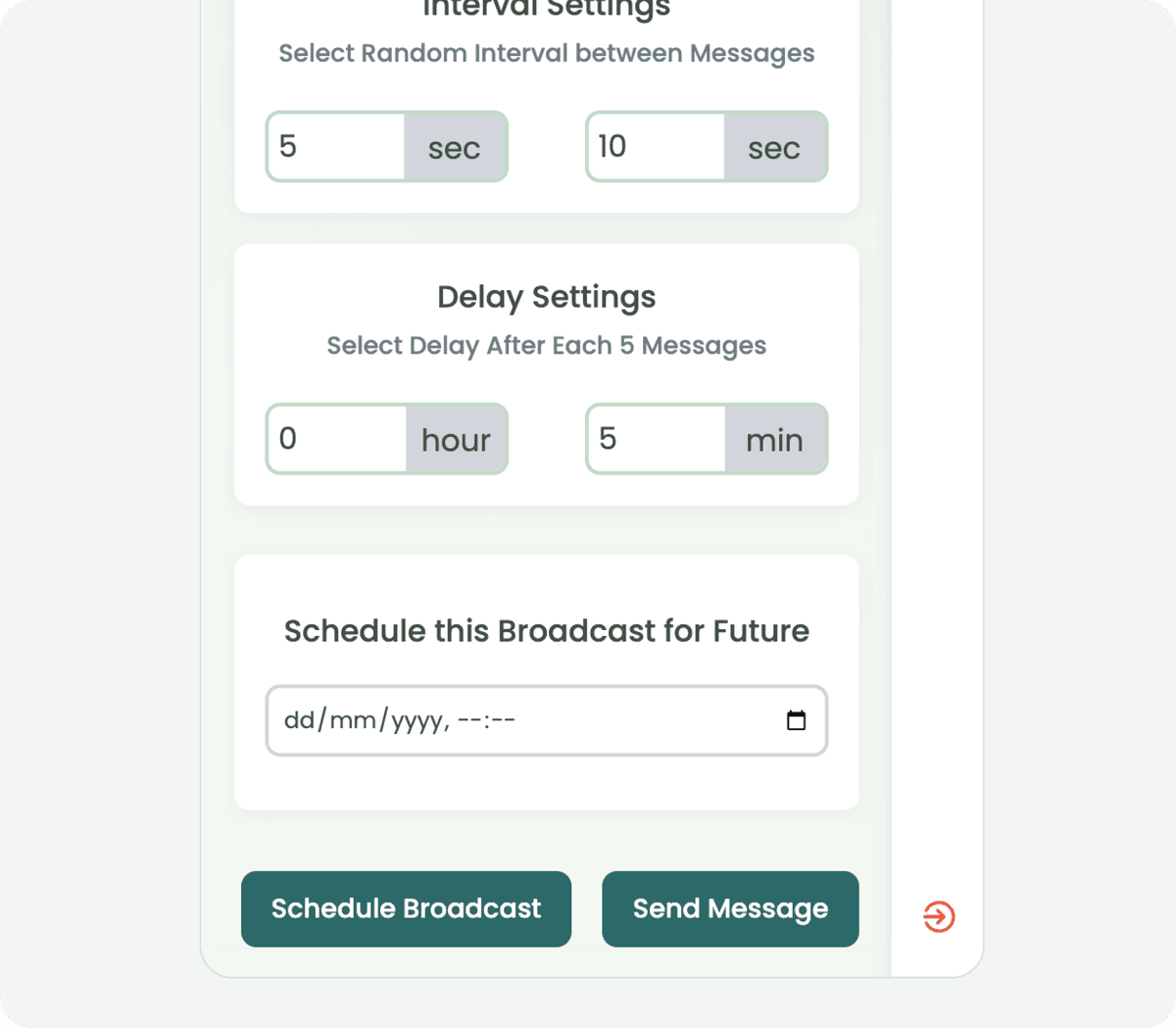 Schedule Future Broadcasts