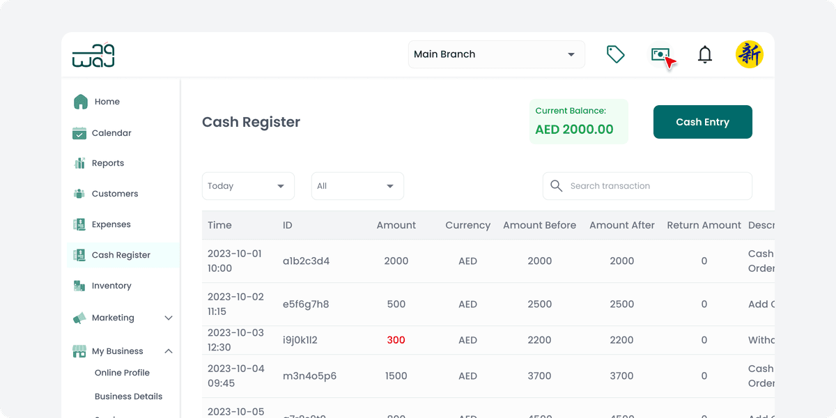 Real-Time Cash Tracking
