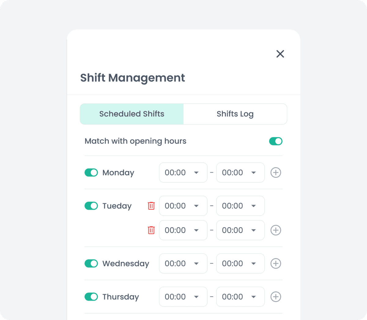 Flexible Shift Scheduling