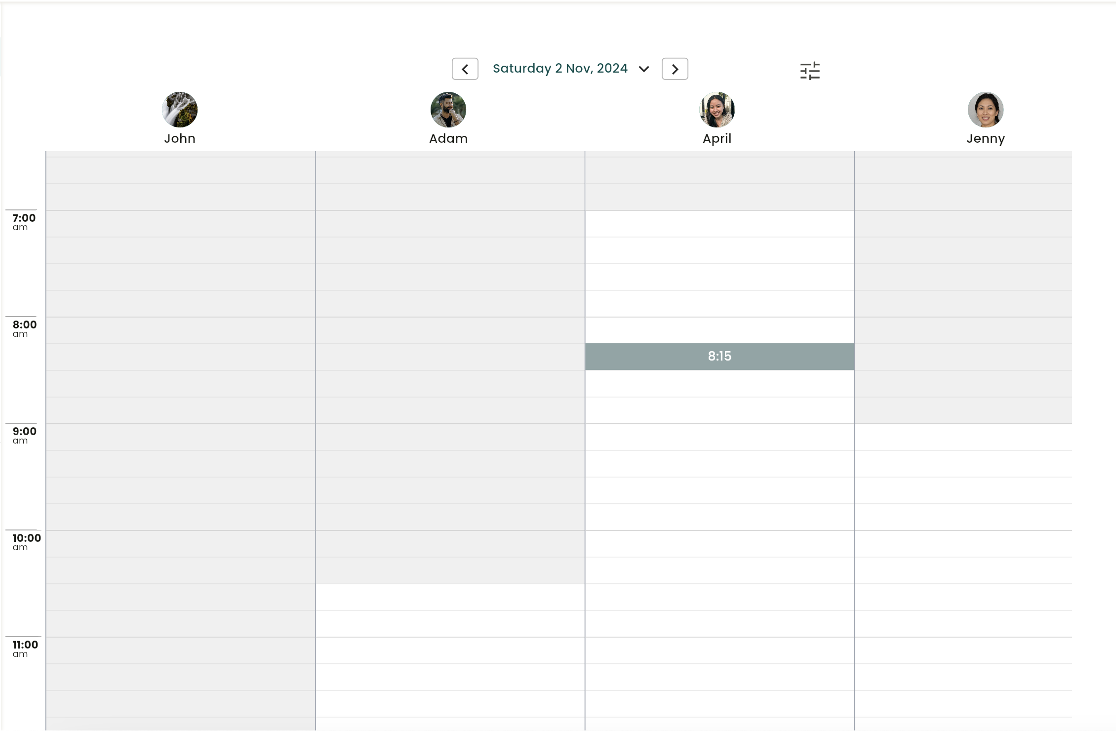Calendar and bookings get used to the calendar view screenshot