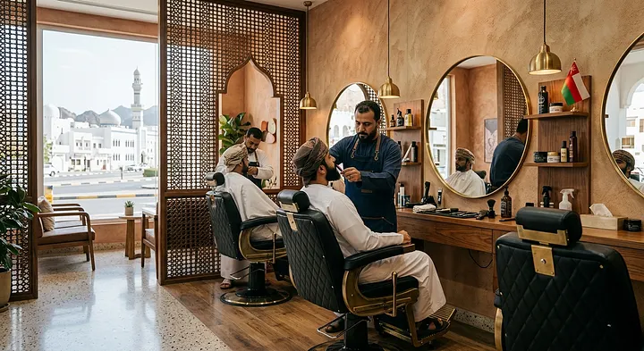 Barbershop in Oman