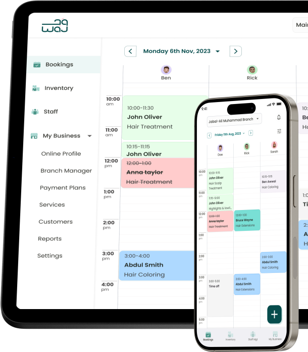 WAJ - All-in-One Salon Manager Software