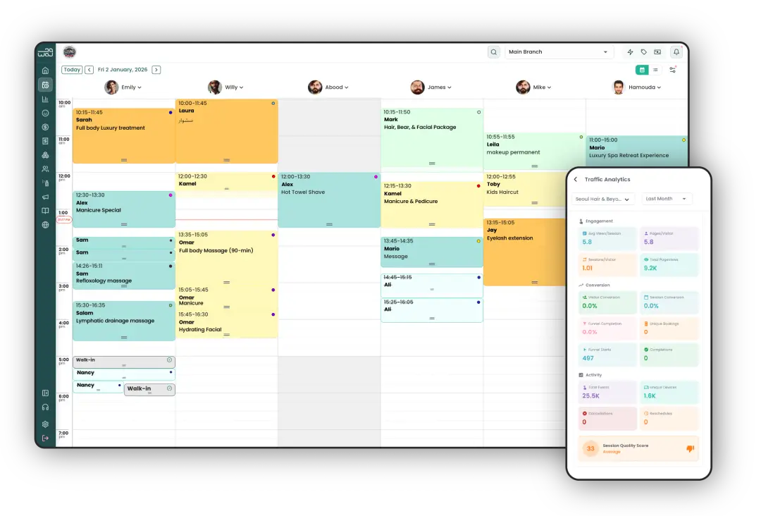 Manage your salon bookings efficiently